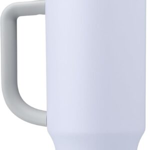 Owala Stainless Steel Triple Layer Insulated Travel Tumbler with Spill Resistant Lid. Straw. and Carry Handle. BPA Free. 40 oz. Purple (Bunny Hop)