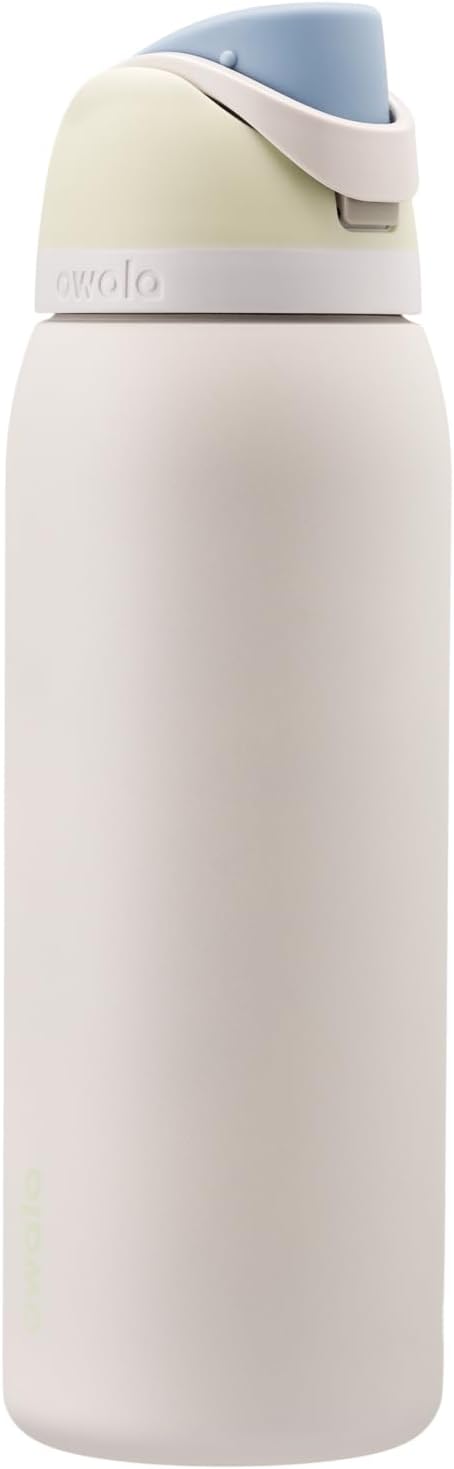 Owala FreeSip Insulated Stainless Steel Water Bottle with Straw for Sports. Travel. and School BPA-Free Sports Water Bottle. 40 oz. Iced Breeze