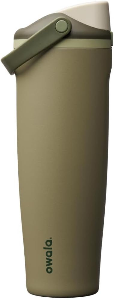 Owala FreeSip Sway Insulated Stainless Steel Water Bottle with Two-Way Spout. Built-In Straw and Bucket Handle. Made for Travel. School. and Sports. 40oz. BPA Free. Leak Proof. Off Road