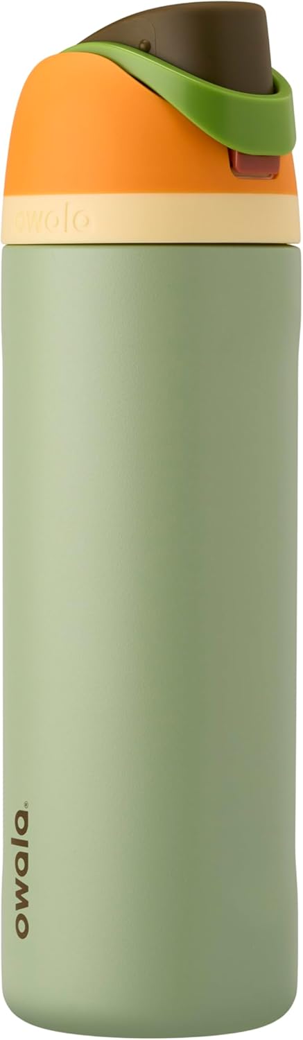 Owala FreeSip Insulated Stainless Steel Water Bottle with Straw. BPA-Free Sports Water Bottle. Great for Travel. 24 Oz. Camo Cool