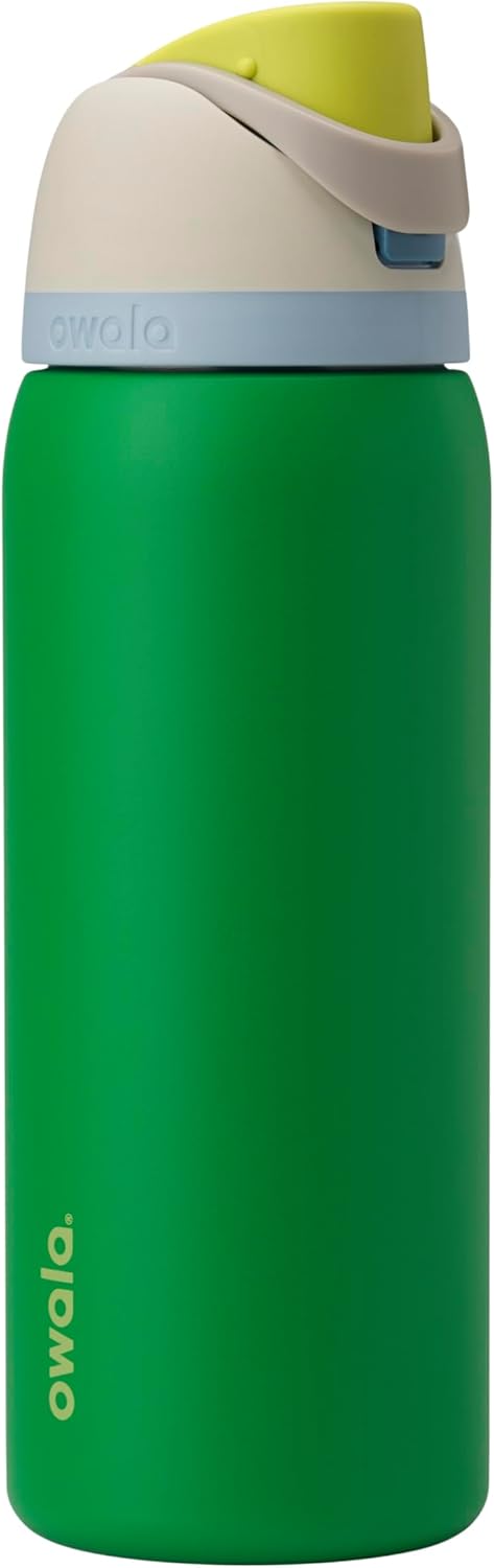 Owala FreeSip Insulated Stainless Steel Water Bottle with Straw. BPA-Free Sports Water Bottle. Great for Travel. 32 Oz. Putting Green