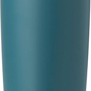 Owala SmoothSip Slider Insulated Stainless Steel Coffee Tumbler. Reusable Iced Coffee Cup. Hot Coffee Travel Mug. BPA Free 20 oz. Grey/Blue (High Dive)