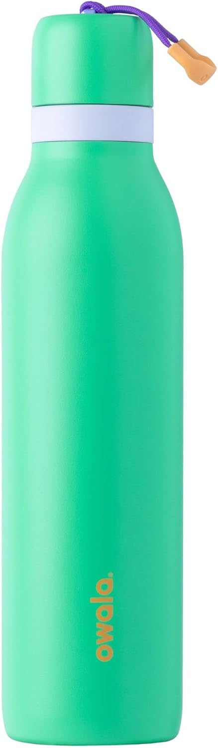 Owala FreeSip Twist Insulated Stainless Steel Water Bottle with Straw for Sports and Travel. BPA-Free. 24-oz. Sweet Pea