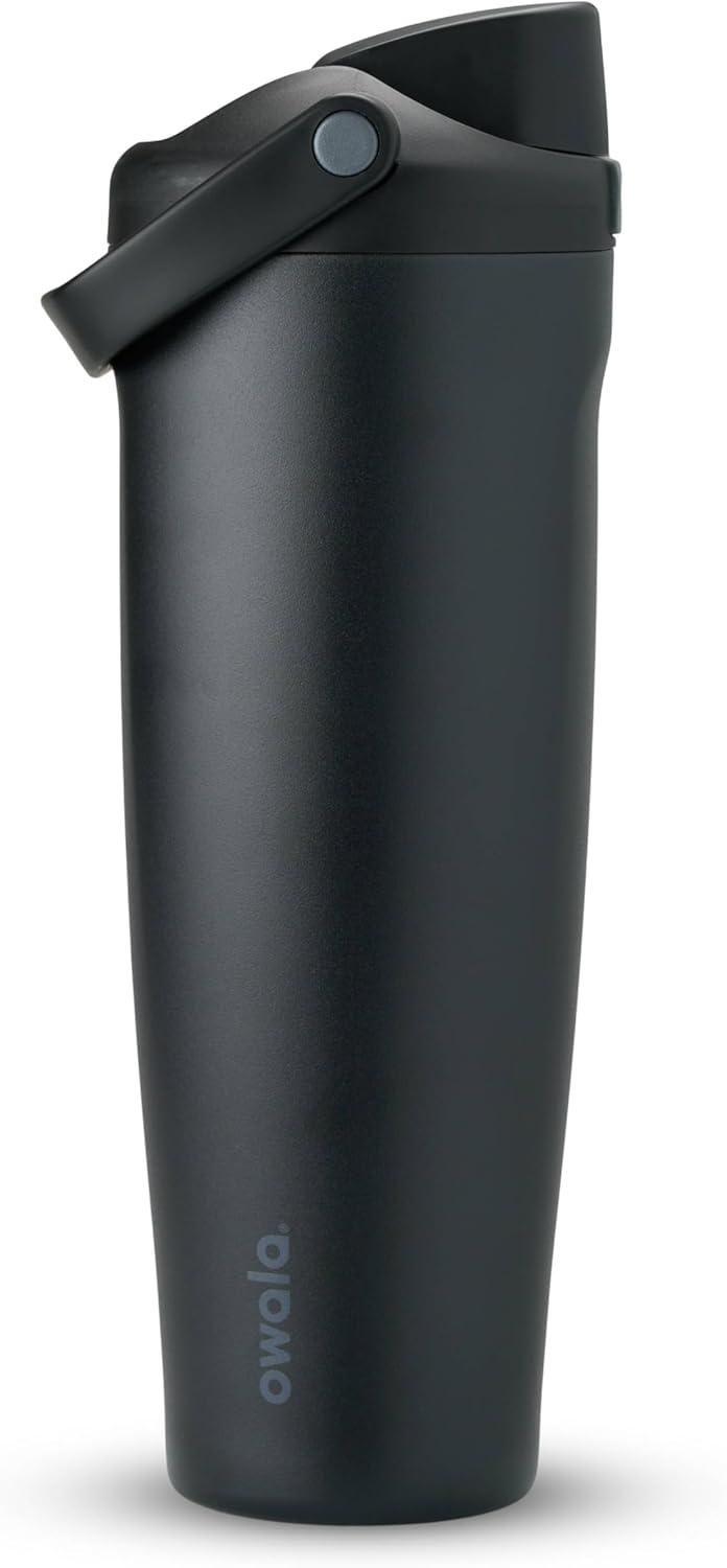 Owala FreeSip Sway - Stainless Steel - 40-oz. - Black (Very. Very Dark)