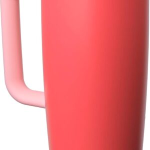 Owala FreeSip Tumbler Insulated Stainless Steel Water Bottle with Built-in Straw and Side Handle. For Travel. Work. School. and Sports. 40oz. BPA Free. Leak Proof. Strawberry Fields